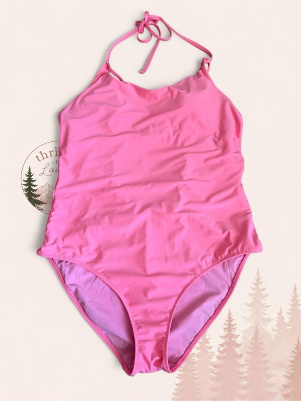 Athleta Pink One Piece Swimsuit Size L Tall